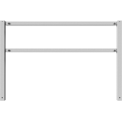 Stationary access barriers | for bolting on site | with top and quarter-bent bar | hot-dip galvanized | total width: 2000 mm